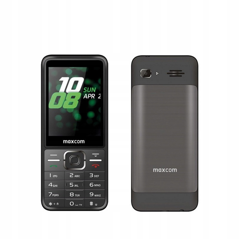 Maxcom MM244 Se fémházas mobiltelefon, dual sim-es kártyafüggetlen, fekete