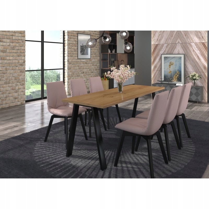 Stół loftowy do jadalni KLEO 185 x 67 DĄB ARTISAN Marka inna