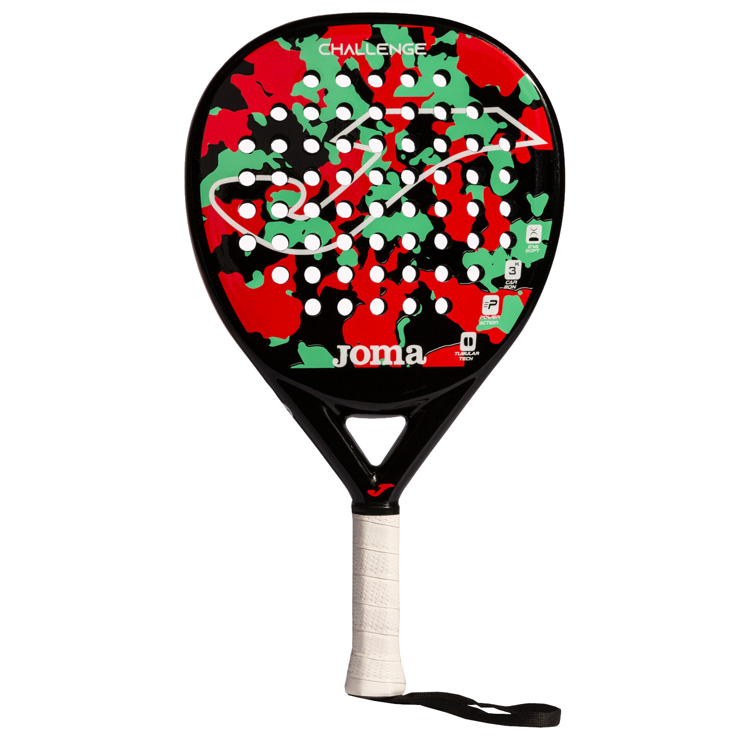 Joma Challenge Padel Racquet (uni) Padelová Raketa Karbonová Vlákna Černá