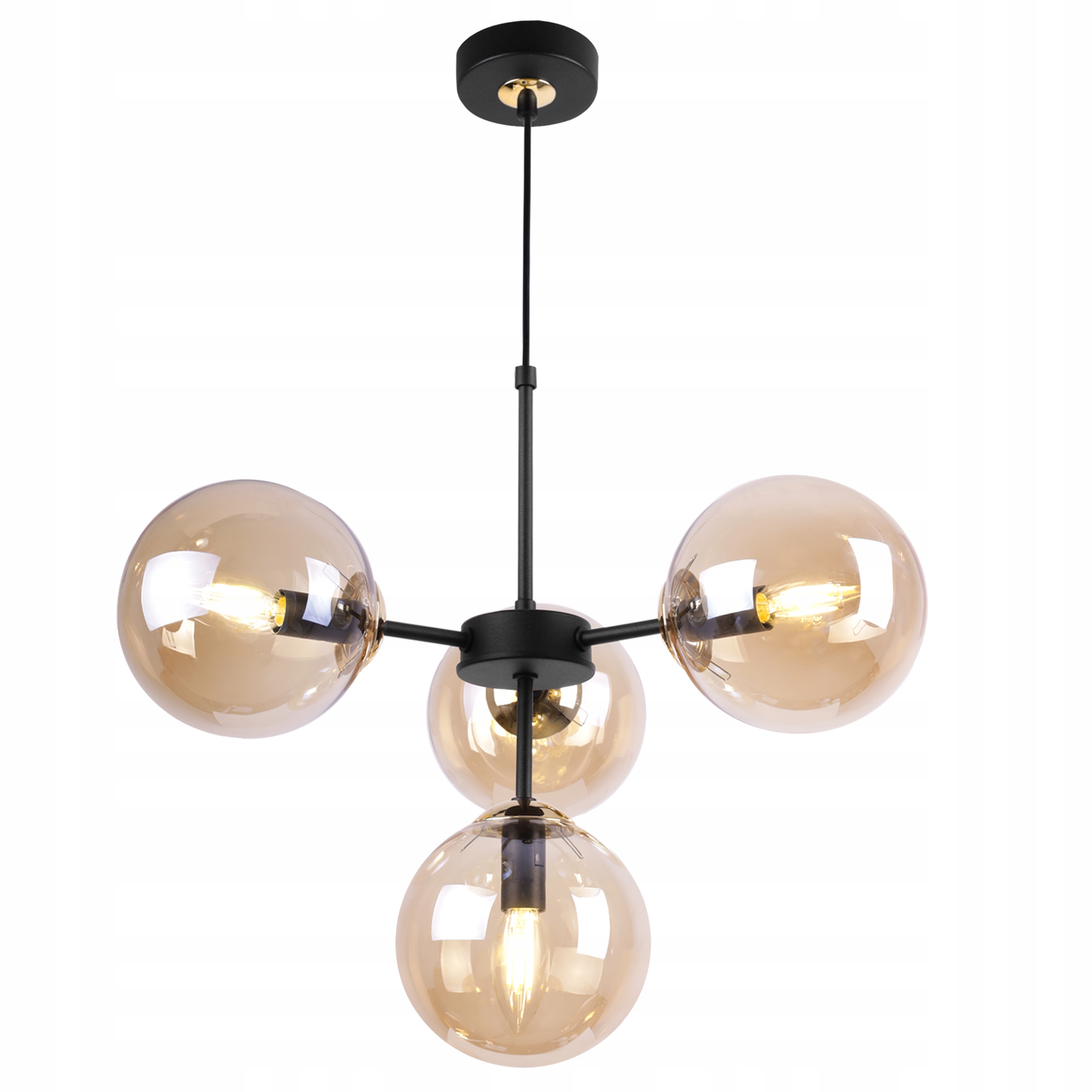 Závěsná Stropní Lampa Lustr Glamour Skleněné Koule Do Kuchyně Obývacího Pokoje