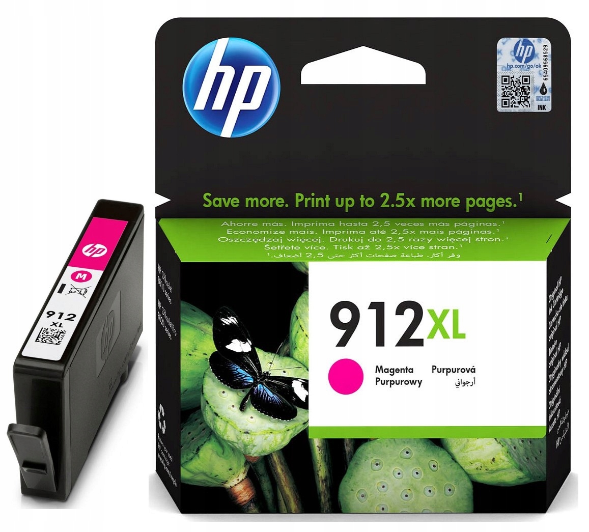 Tusz Hp 912XL Czerwony Magenta Hp OfficeJet 8010 8012 8013 8014 8015 8020