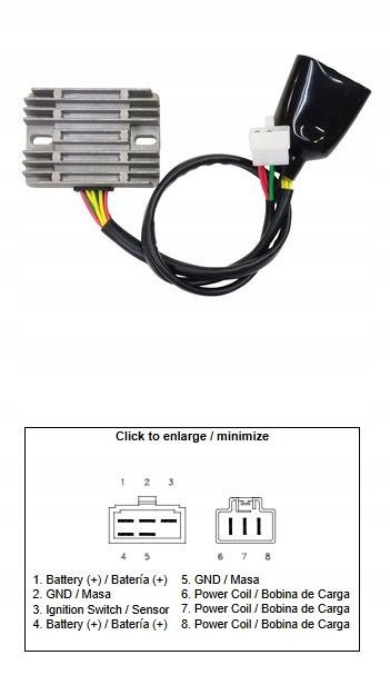 Regulátor Napätia Honda Vtx 1800 03-08