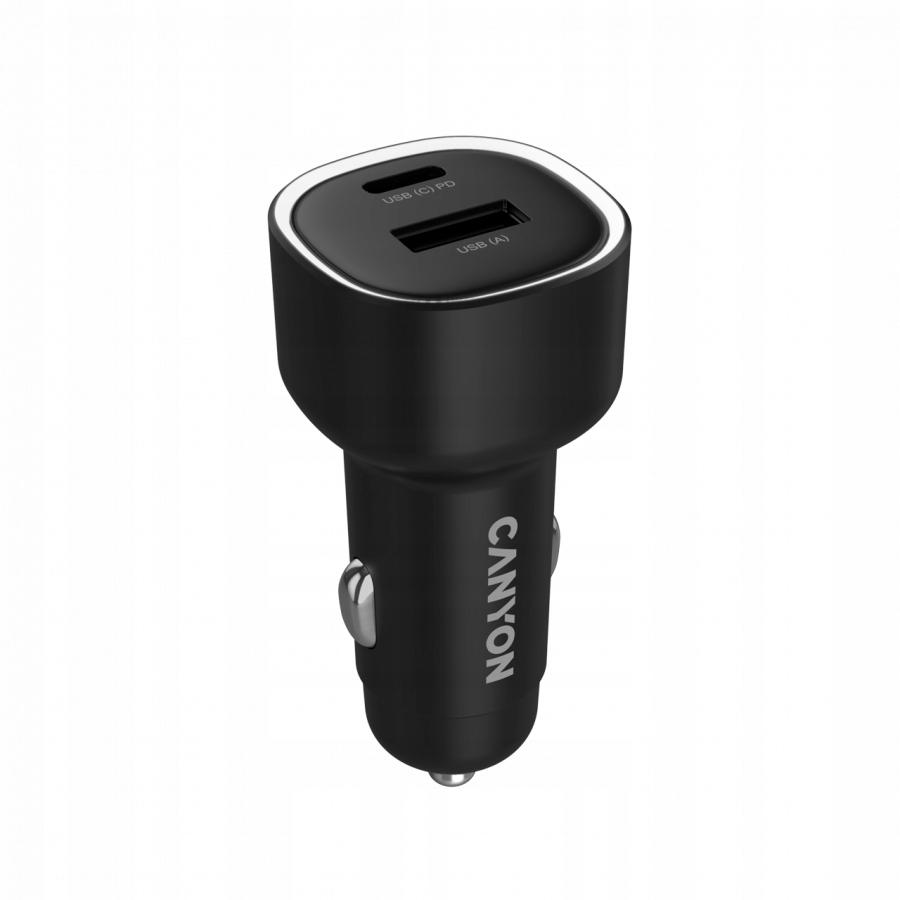 CANYON Ładowarka samochodowa OnDrive 85 PD 85W USB-A+USB-C czarna — 8