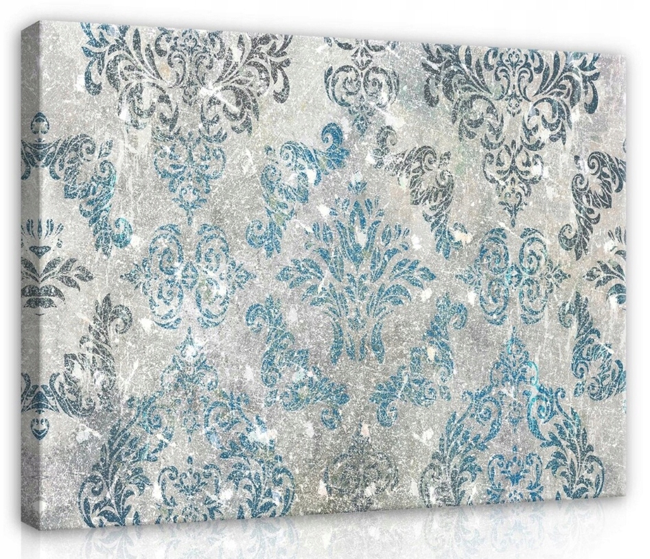 Obraz 100x75 Damaškový vzor vintage starožitný efekt patina elegance