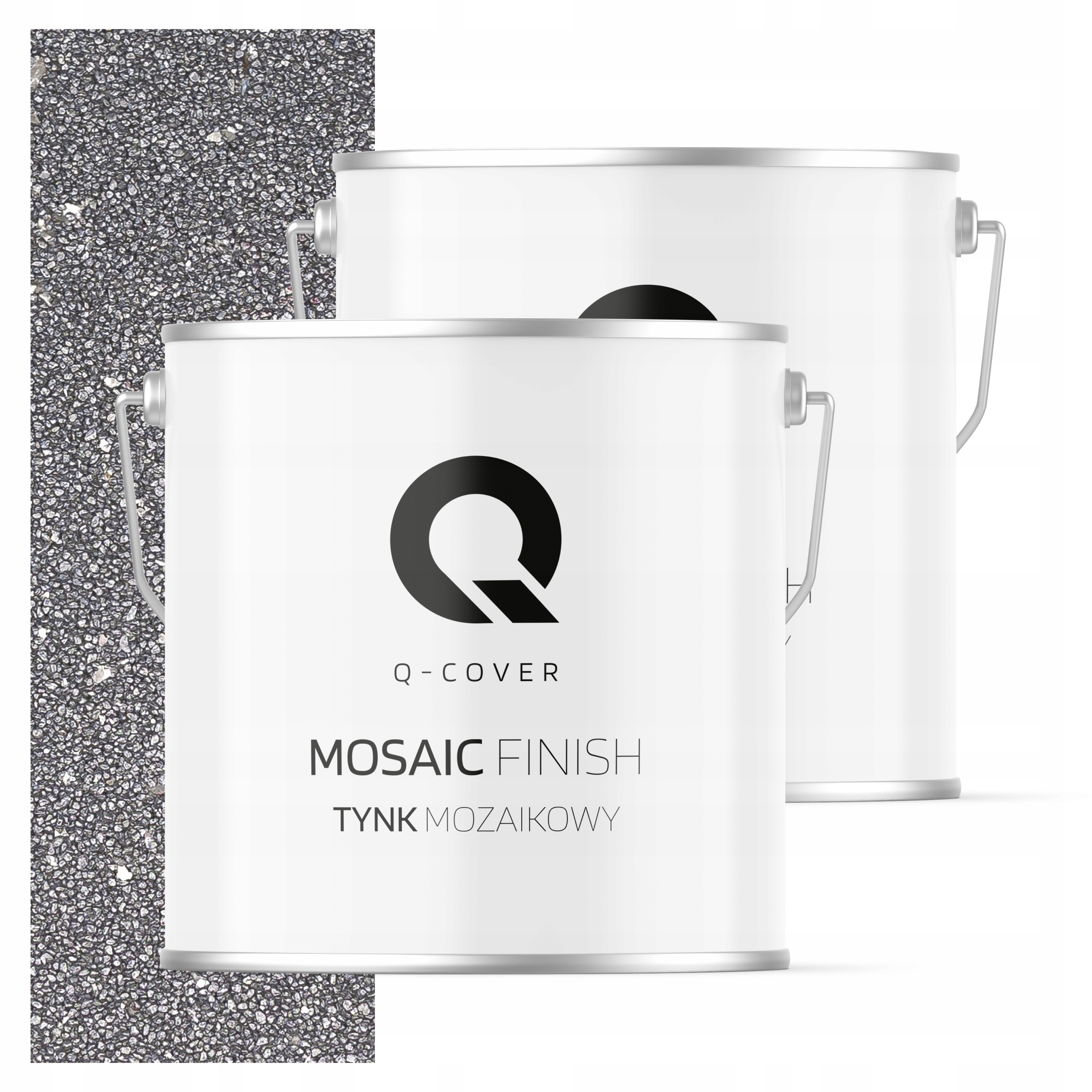 Mozaiková pryskyřičná omítka 7 kg, vnitřní barva stříbrná se stříbrnou slídou M54