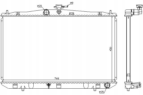 ЧУШЬ РАДИАТОР ДВИГАТЕЛЯ LEXUS RX 3h 12.08-10.1
