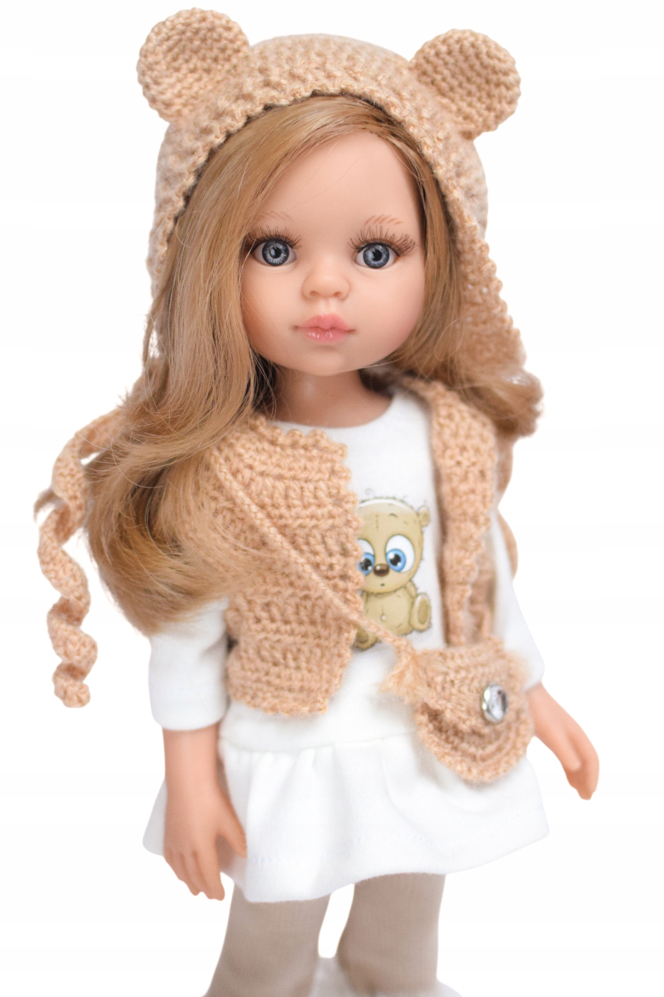 LALKA hiszpańska PAOLA REINA 32cm CARLA+ ubranka, buciki pudełko Seria Paola Reina 32cm