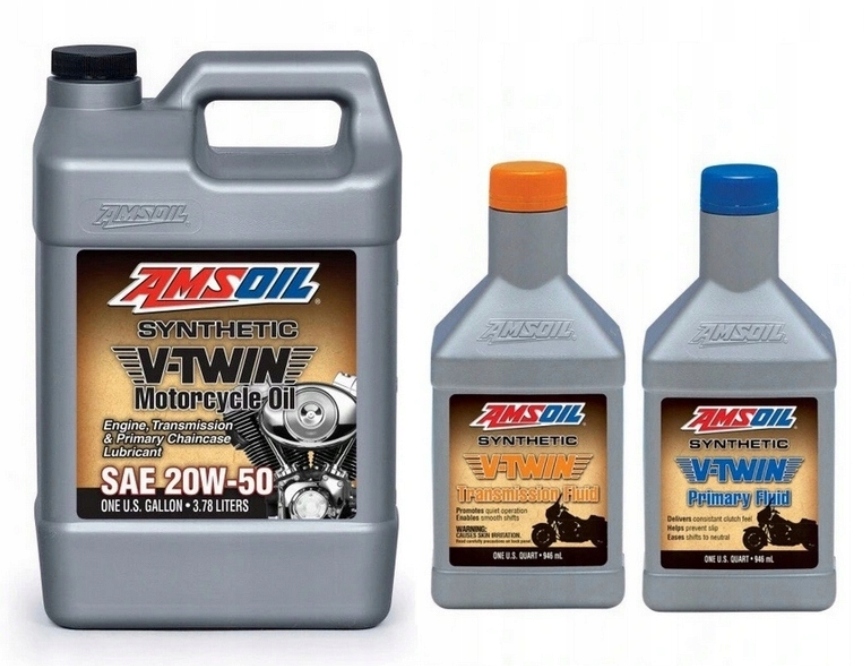 Olejová Sada Harley Amsoil 20V50 Motor MCV Prevodovka Mvt Spojka Mvp