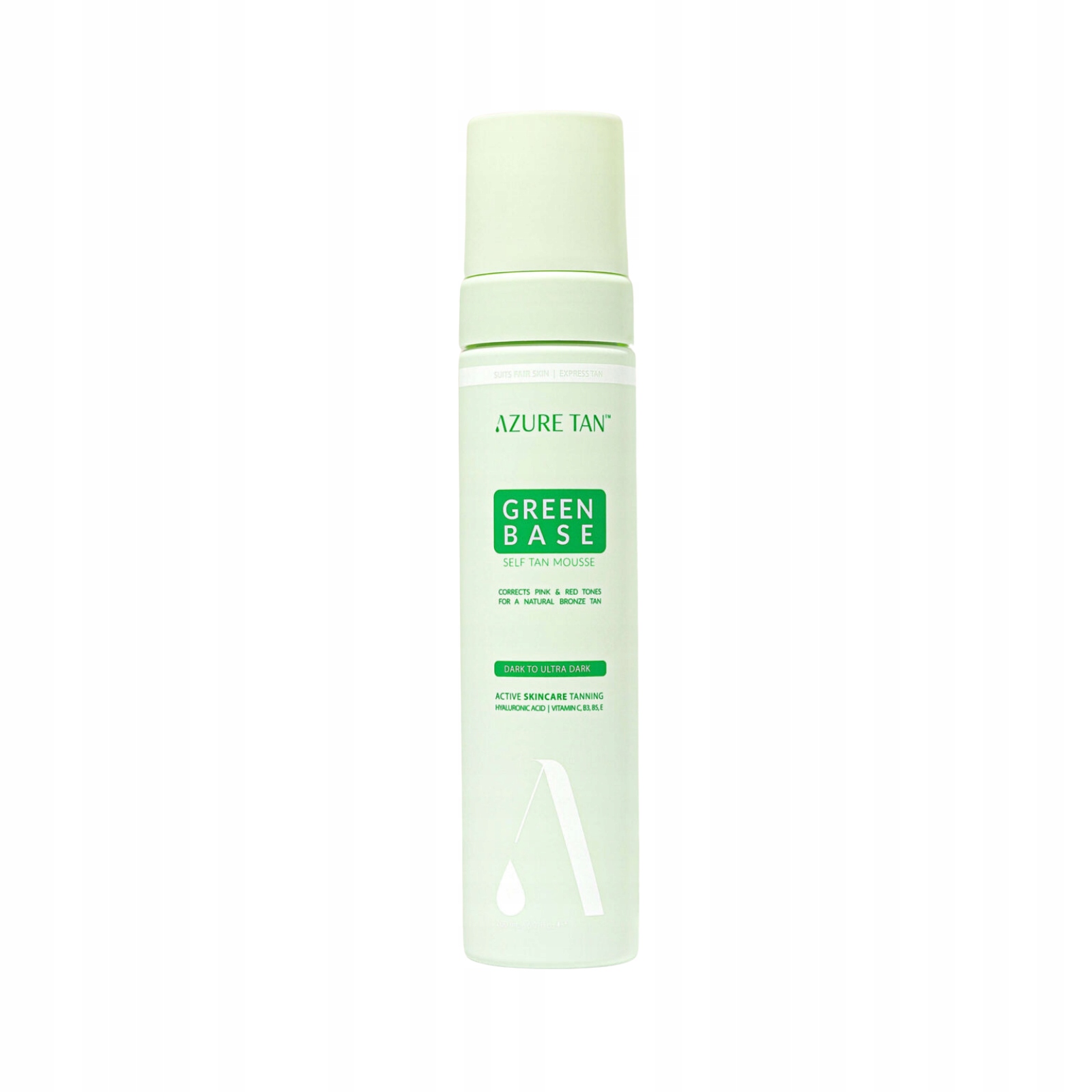Azure Tan Samoopalovací pěna zelená báze dark do ultra dark, 200 ml