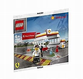 Lego Racers 40195 Stanice Shell Station Polybag Unikát Nový rok 2014 Ferrari