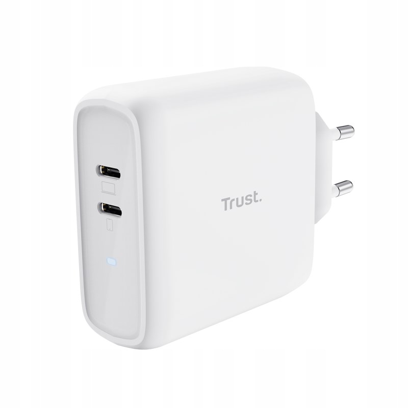 Trust nabíječka Maxo 65W, 2x Usb-c, bílá 25381