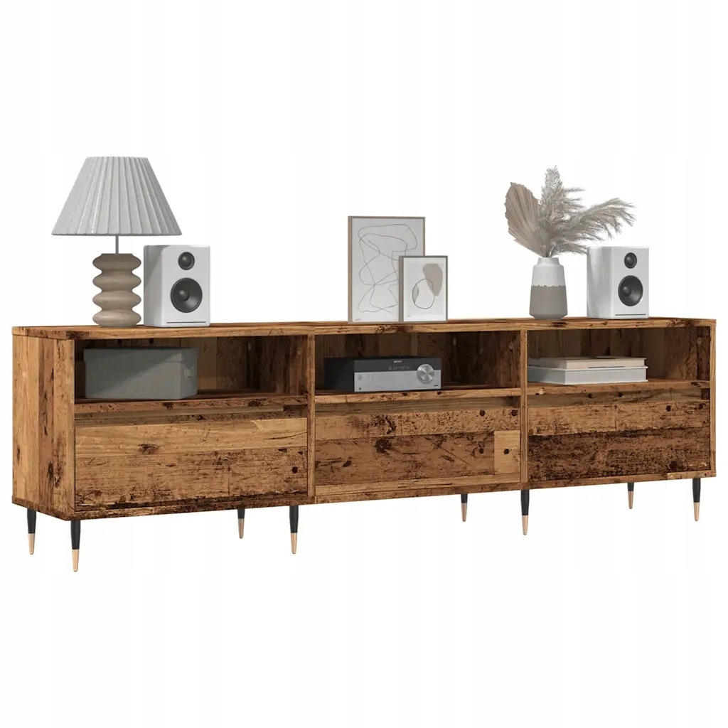 vidaXL Tv skříňka old wood 150 x 30 x 44,5 cm kompozitní dřevo