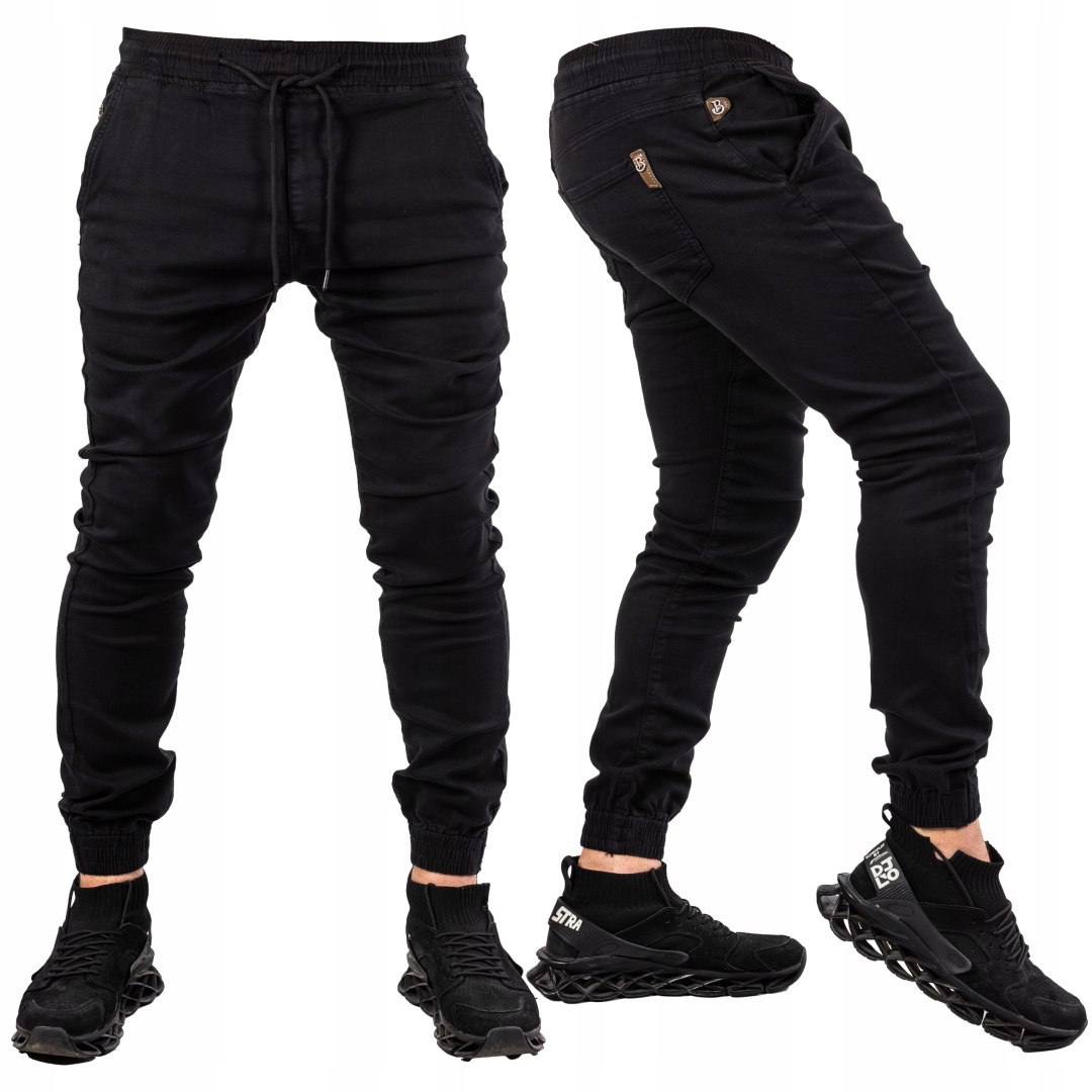 VEL.30 Pánské jogger kalhoty Premium Černé Risade