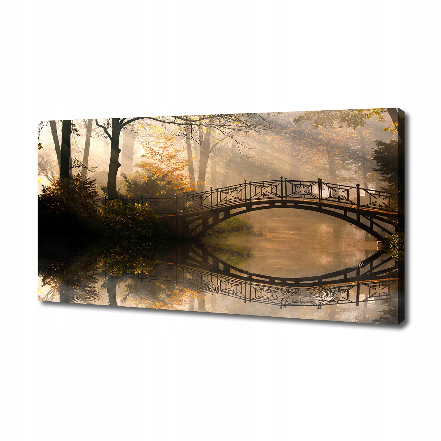 

Foto obraz na płótnie Stary most jesienią 140x70cm