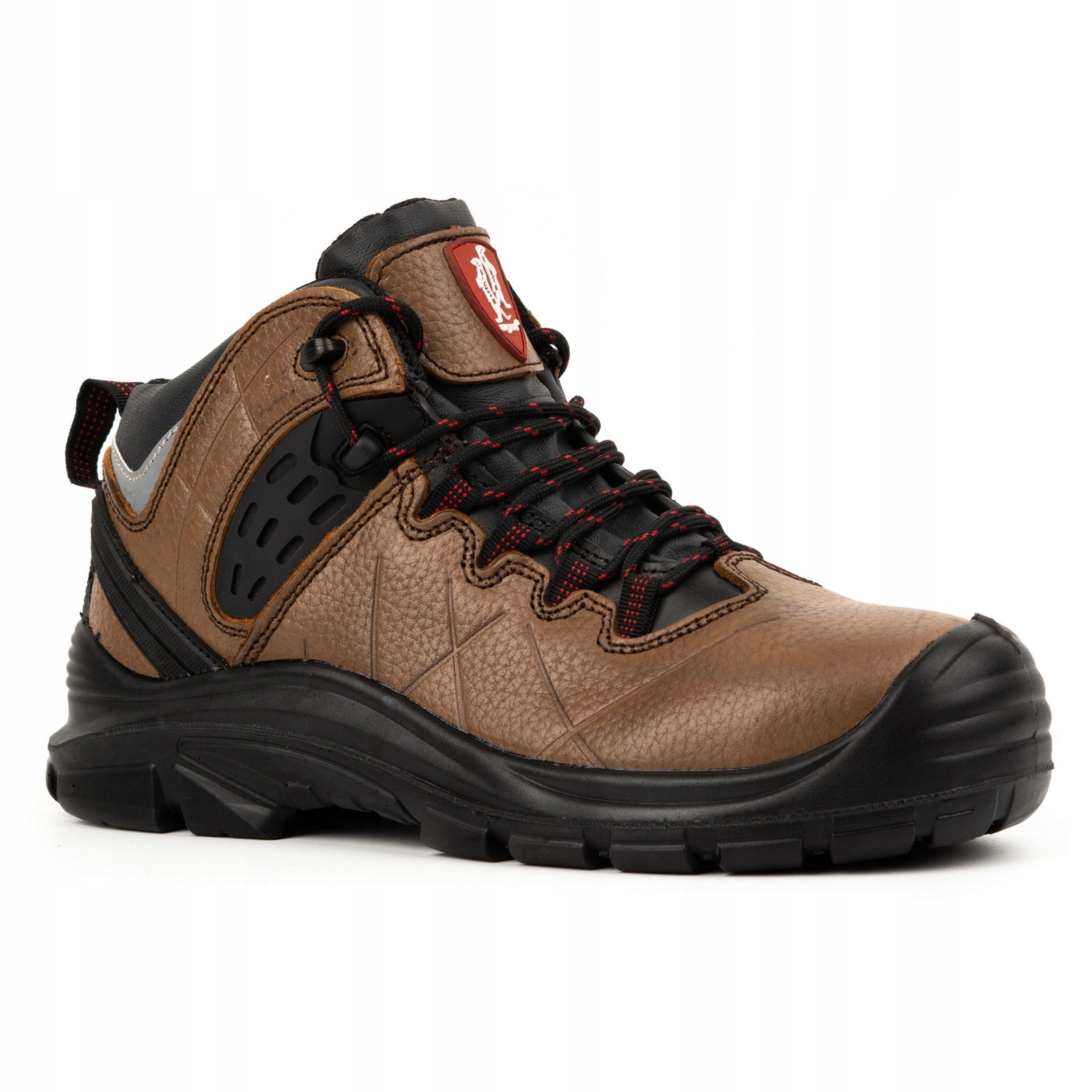 Buty męskie trzewiki Urgent 131 S1 Brązowe 43