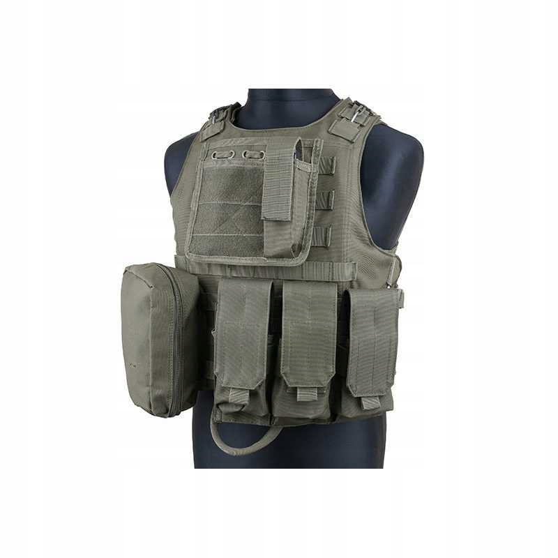 Kamizelka taktyczna Fsbe Sapi Plate Ładownice M4 Ar Ak Cargo Panel Molle