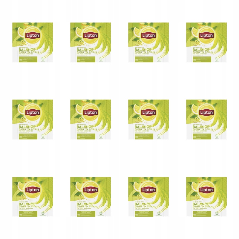 Lipton Classic Green Tea Citrus 100 obálek x1,3 g X12