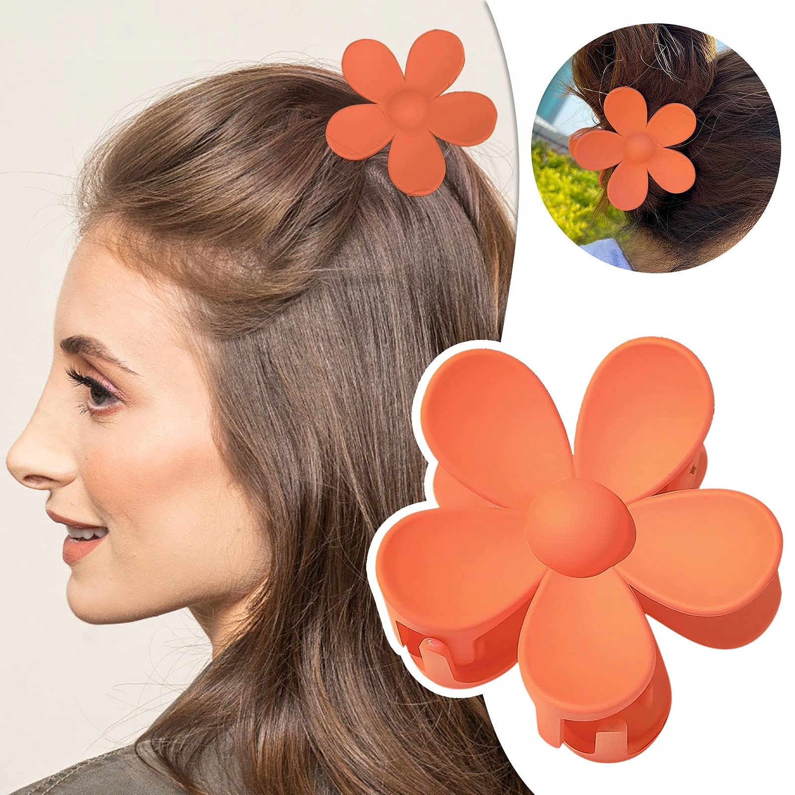 Spinka do włosów klamra szczęka KWIATEK HAWAJSKI KWIAT włosy KWIATUSZEK Rodzaj klamry