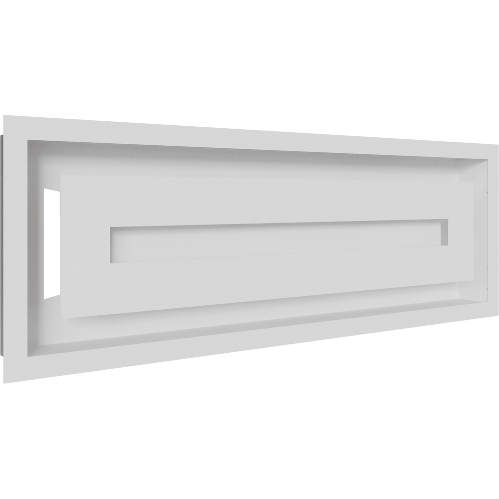 Krbová ventilačná mriežka Wind 17x49 biela
