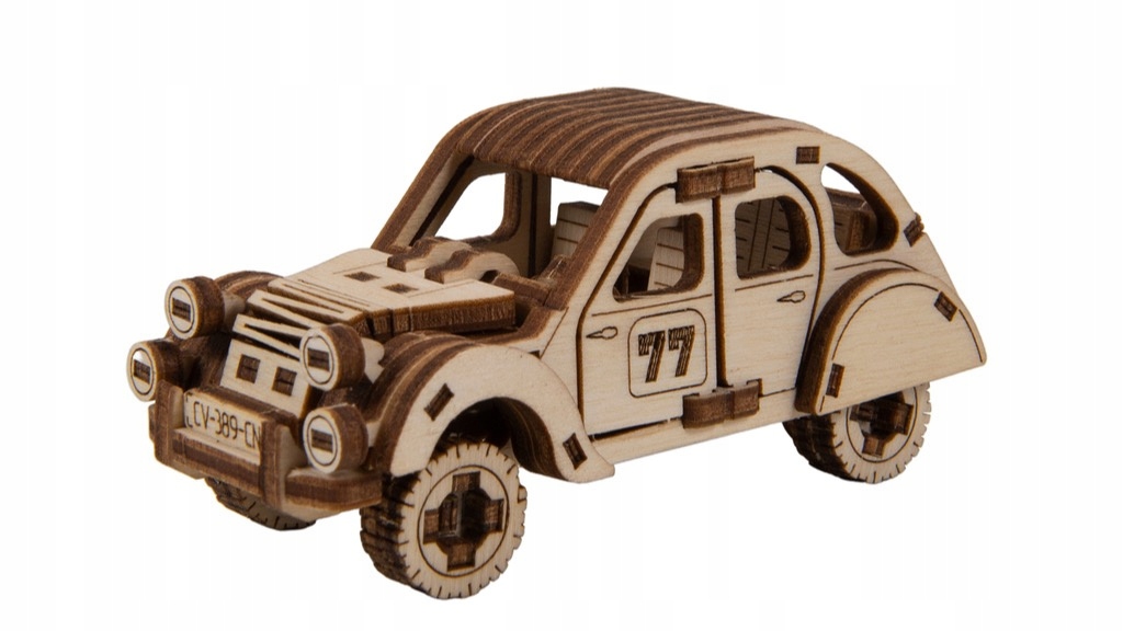 

Puzzle 3D Samochód auto Citroen 2CV drewniany 104e