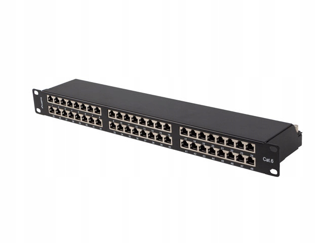 Patch panel Lanberg 48 Port 1U 19'' KAT.6 Ftp ekranowany