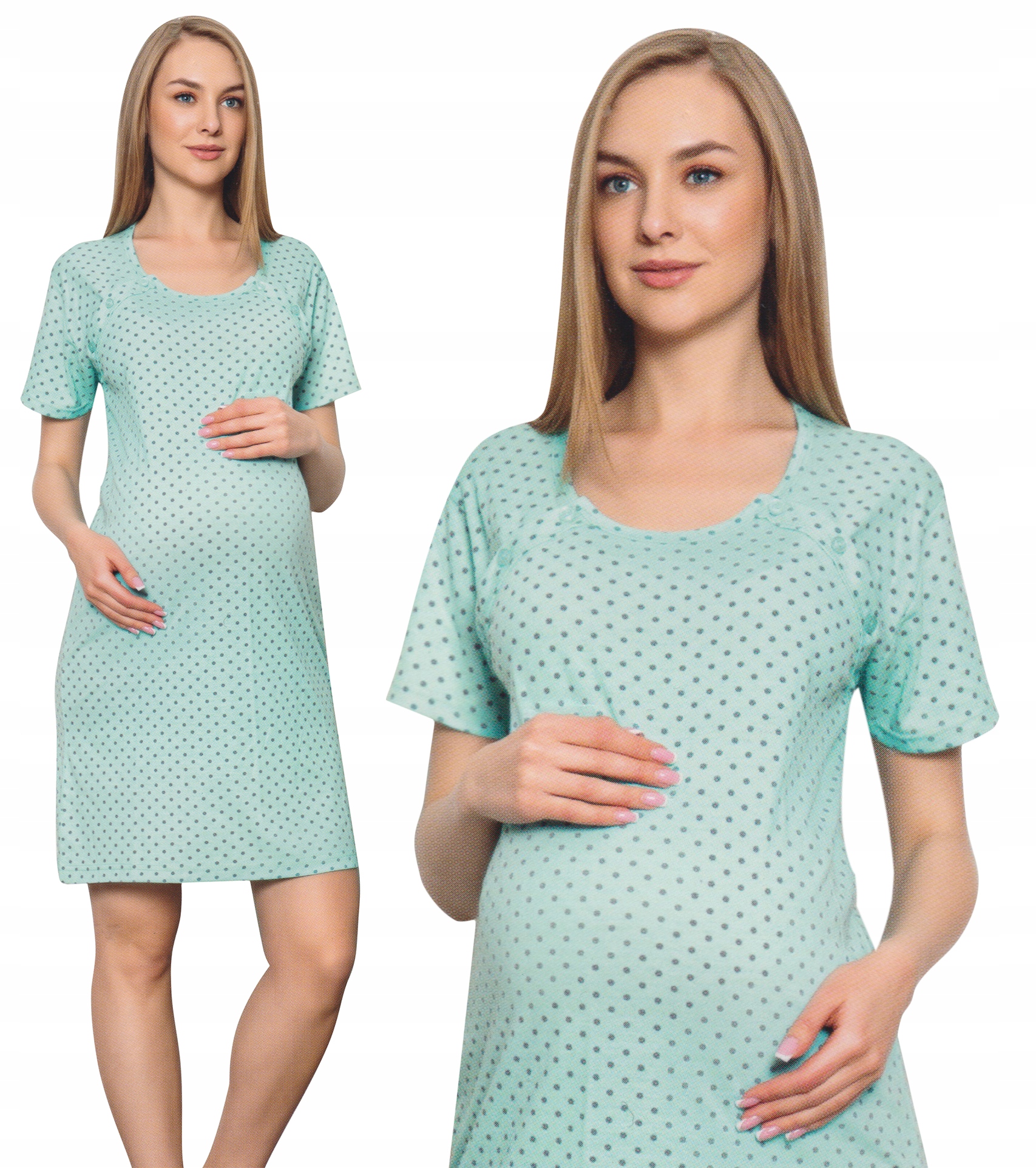 Koszula nocna ciążowa do karmienia, porodu