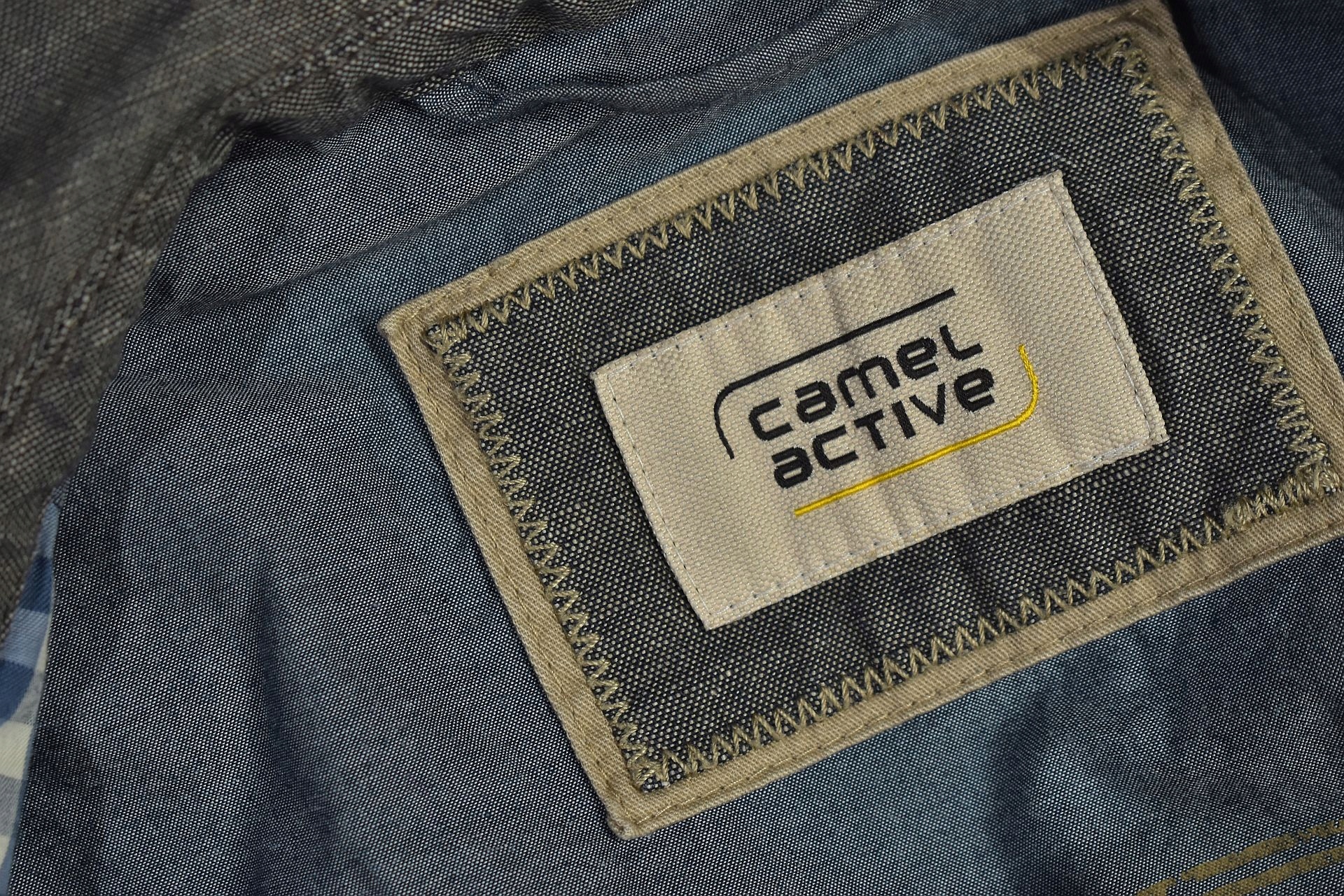 CAMEL ACTIVE Marynarka Lniana Męska Premium / 54 Okazja casual (na co dzień)