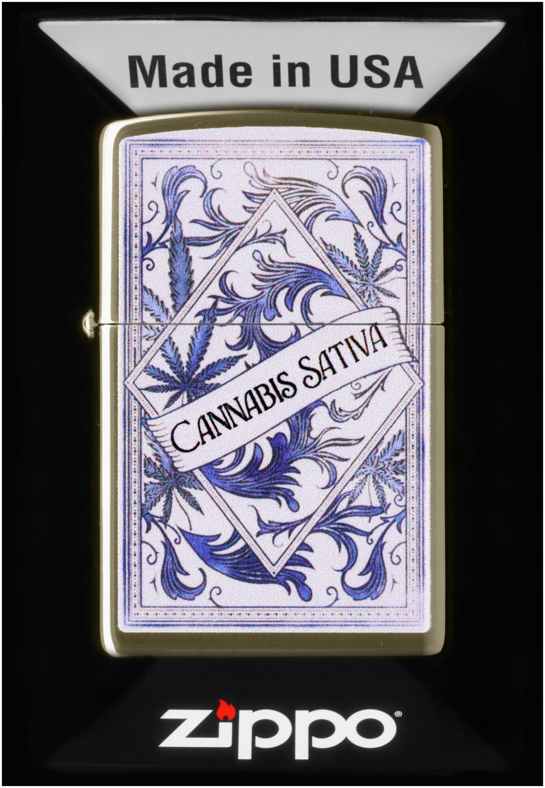 Zapalovač Zippo Cannabis Sativa Design 60007717