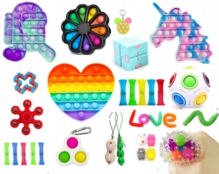

Zestaw Zabawek Antystresowych Fidget Toys Mochi