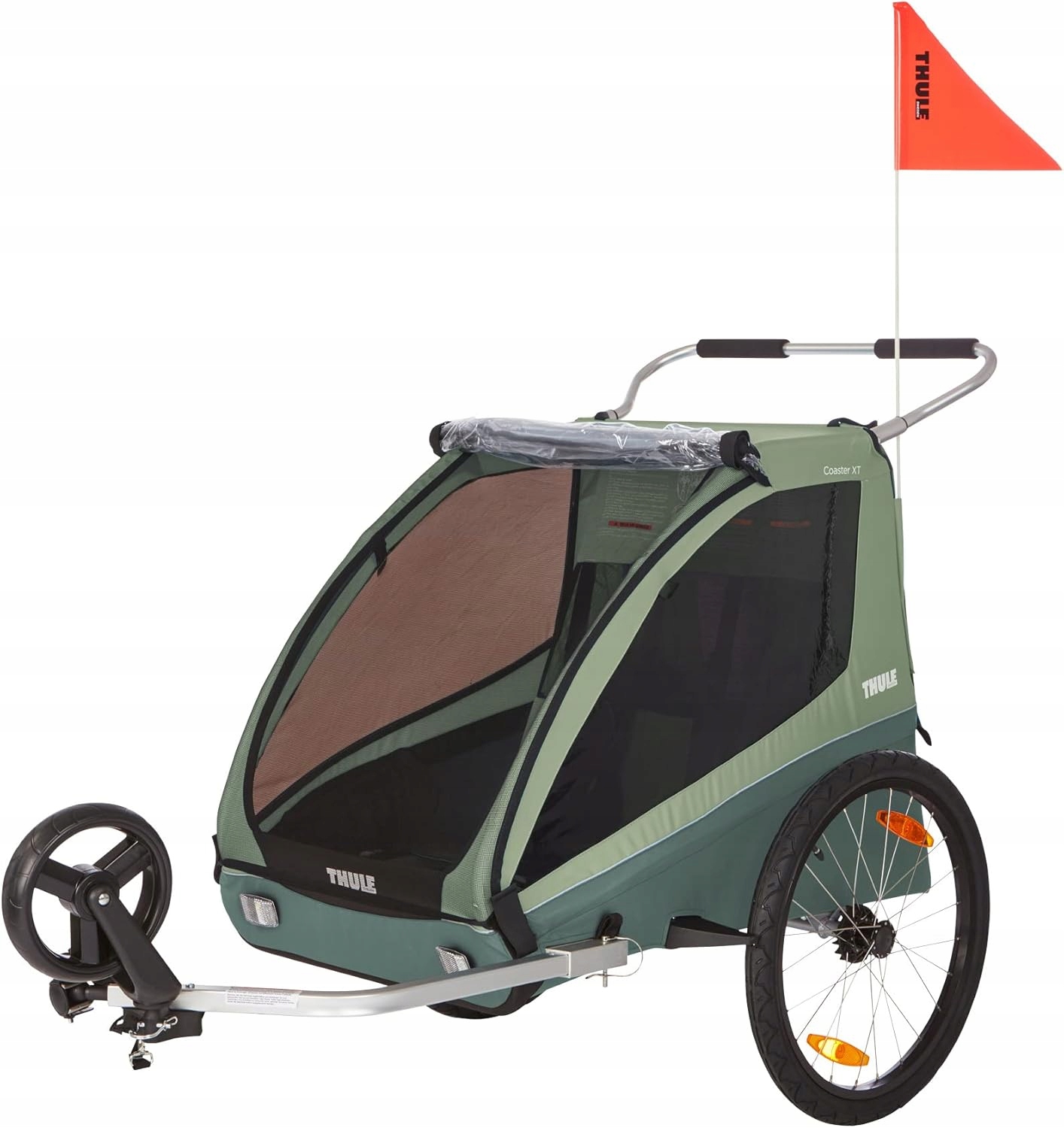 Thule Coaster Xt Przyczepka rowerowa dwuosobowa zielona
