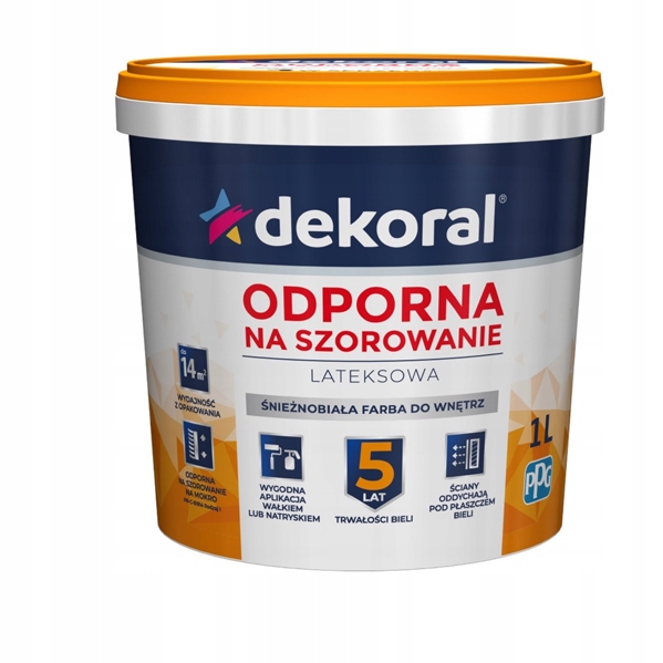 

Dekoral Lateksowa do ścian i sufitów 1L Biały