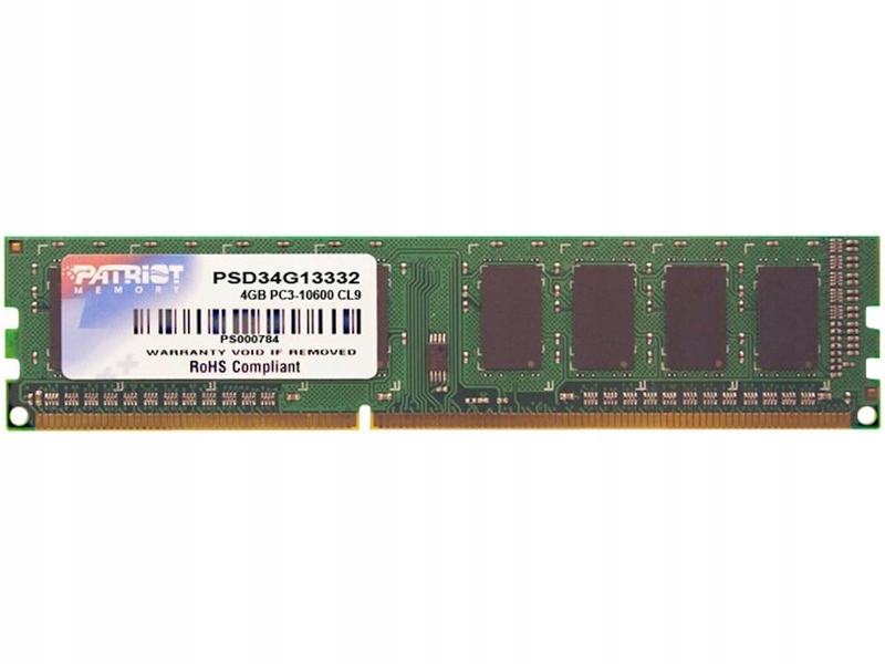 Pamäť Ram DDR3 Patriot 4 Gb 1333 9
