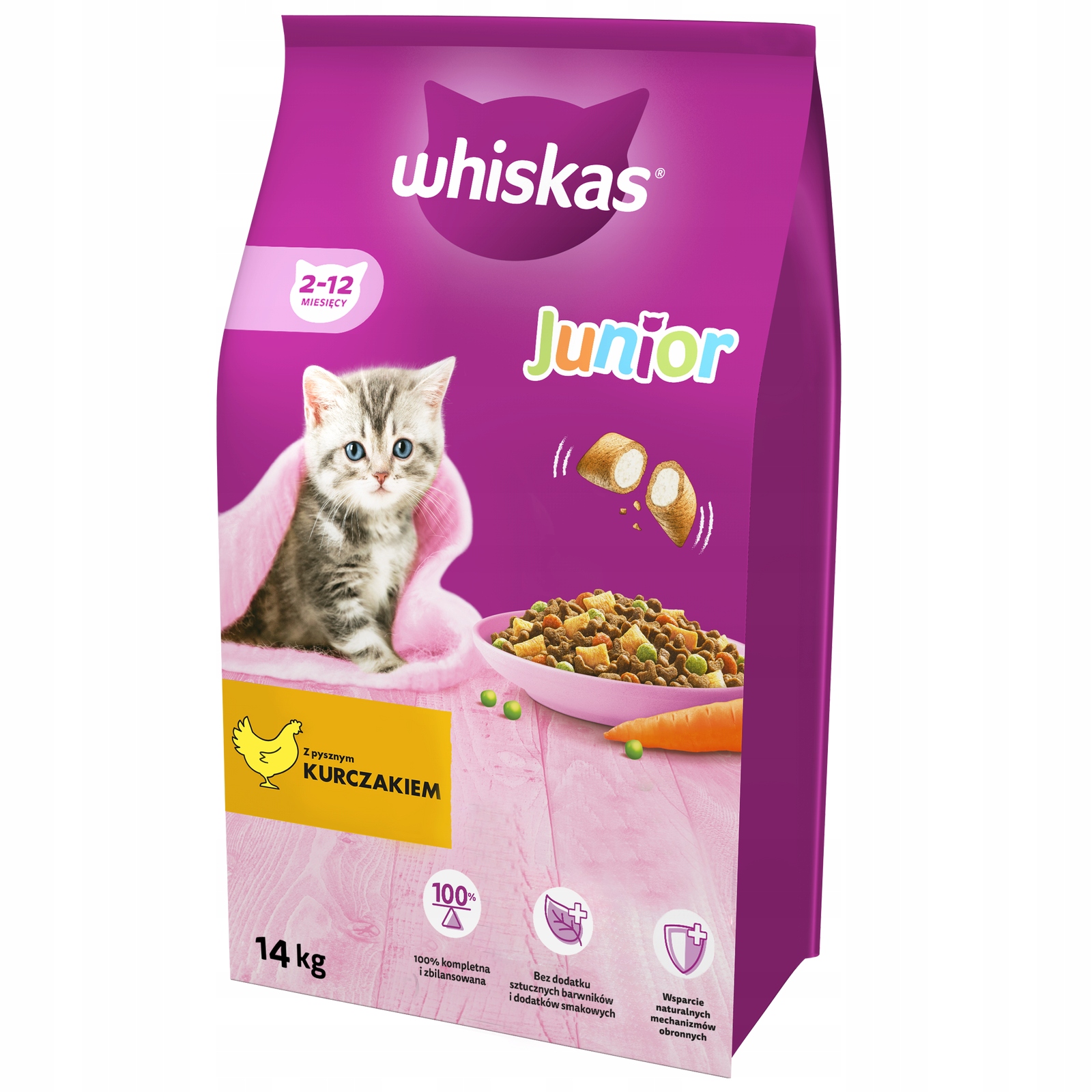 Whiskas Krmivo pro koťata Junior s kuřecím masem 14 kg