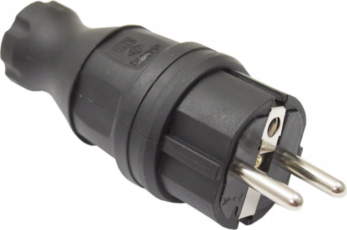 

Wtyczka gumowa prosta IP44 16A Uni-schuko
