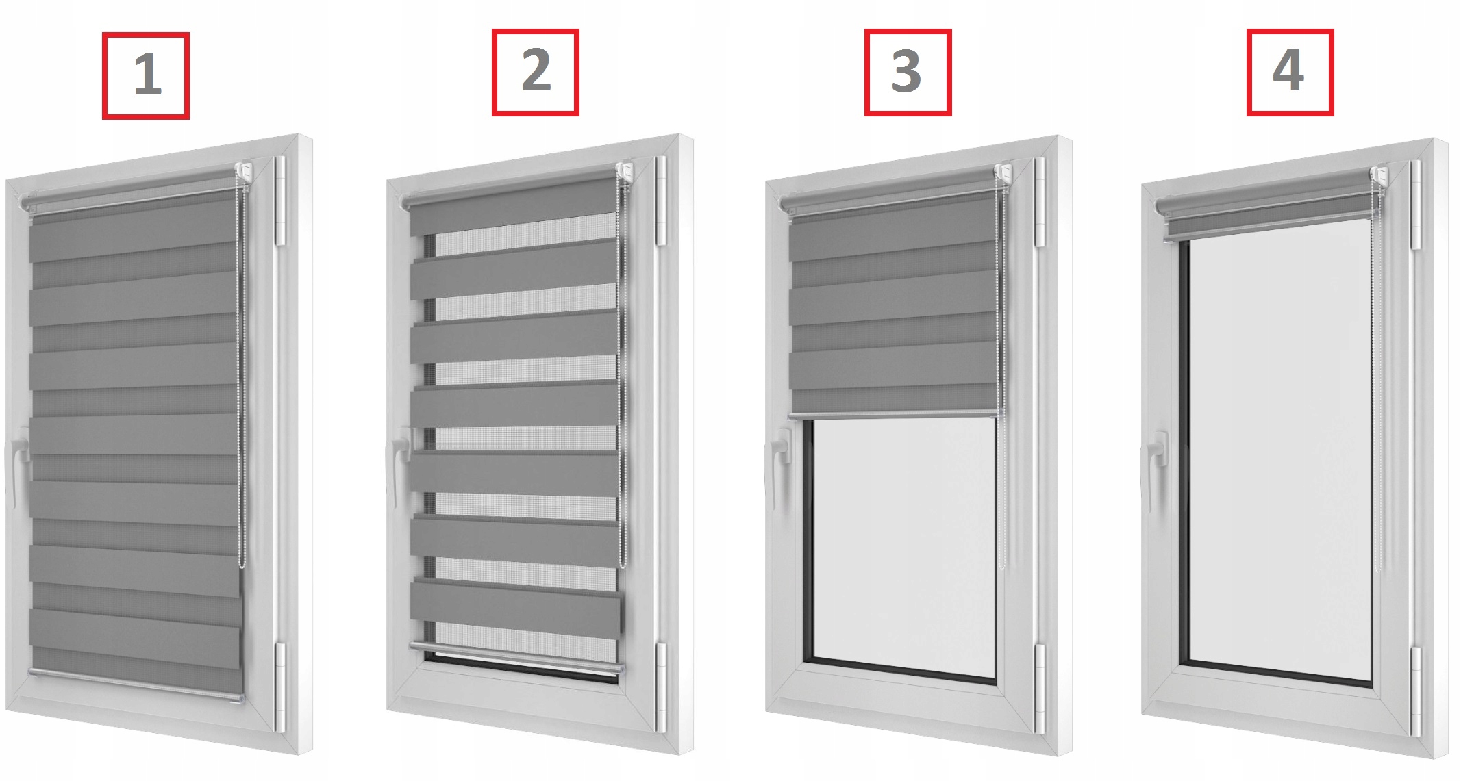 ROLETY bezinwazyjne Wymiar okno 130x150 DZIEŃ NOC Typ montażu bezinwazyjny inwazyjny