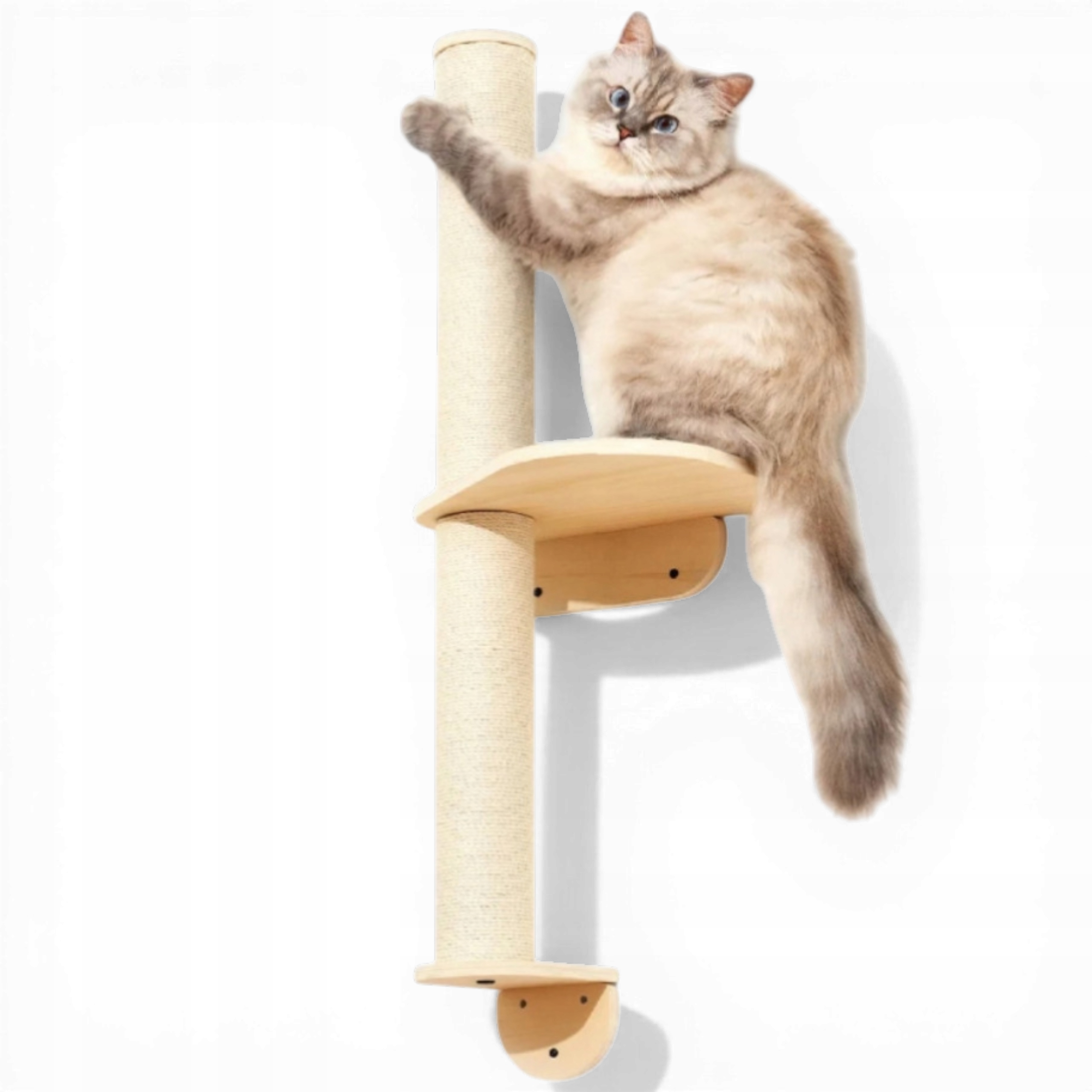 Škrabadlo pro kočky MewooFun 61 – 100 cm – nízký škrabací sloupek pro kočky