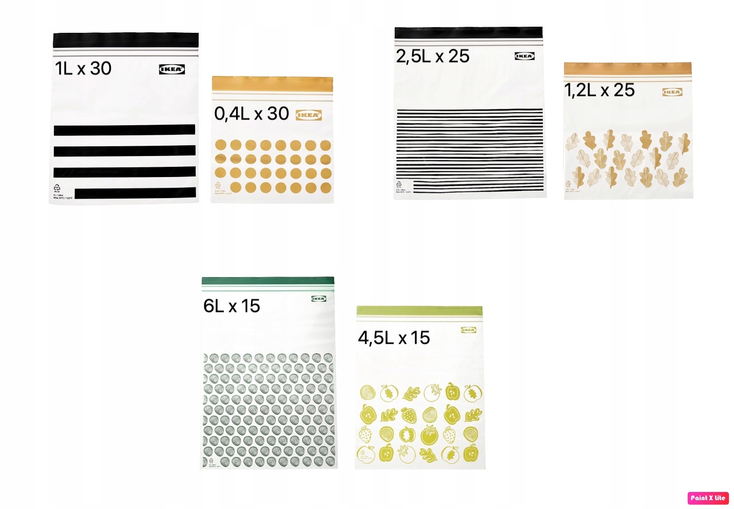 

Ikea Istad Torba plastikowa strunowa 140 sztuk