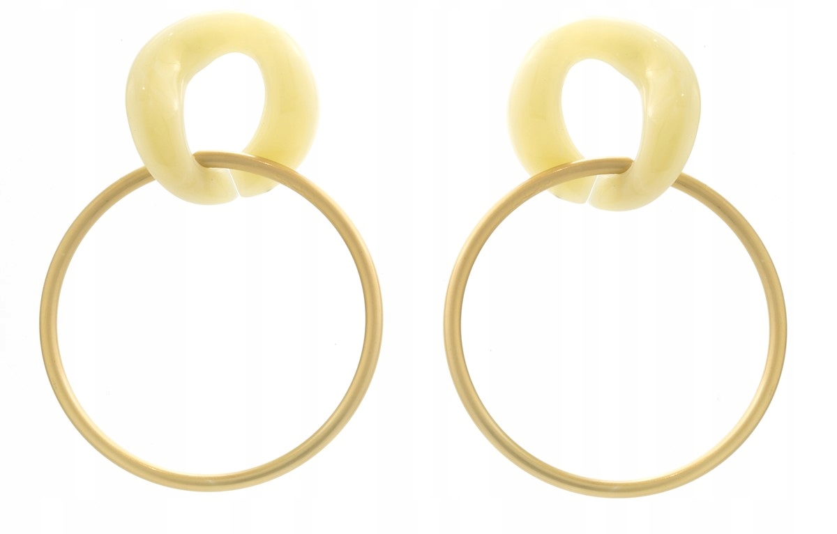 

Kolczyki koła kółka złote wiszące