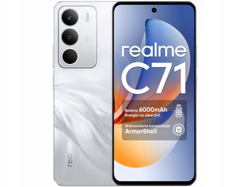 Smartfon Realme C71 4/256GB 6.67" 120Hz Biały