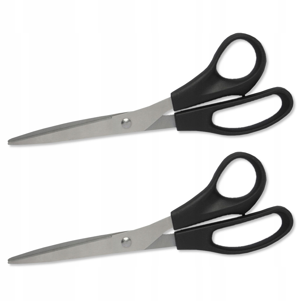 

Nożyczki biurowe Nożyce 21cm Czarne Nierdzewne x2