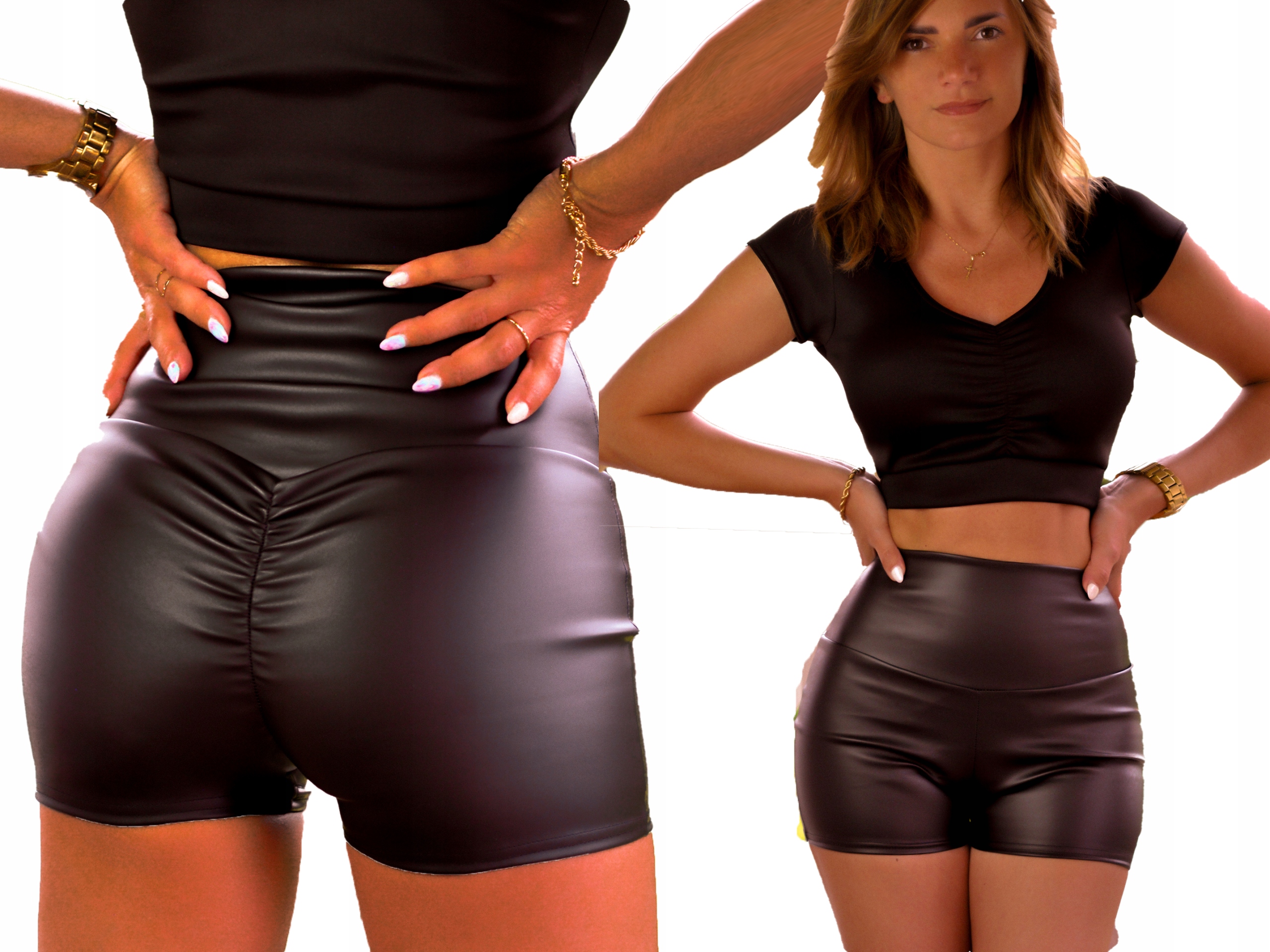 

Adori seksowne spodenki Push-up skóra M/L