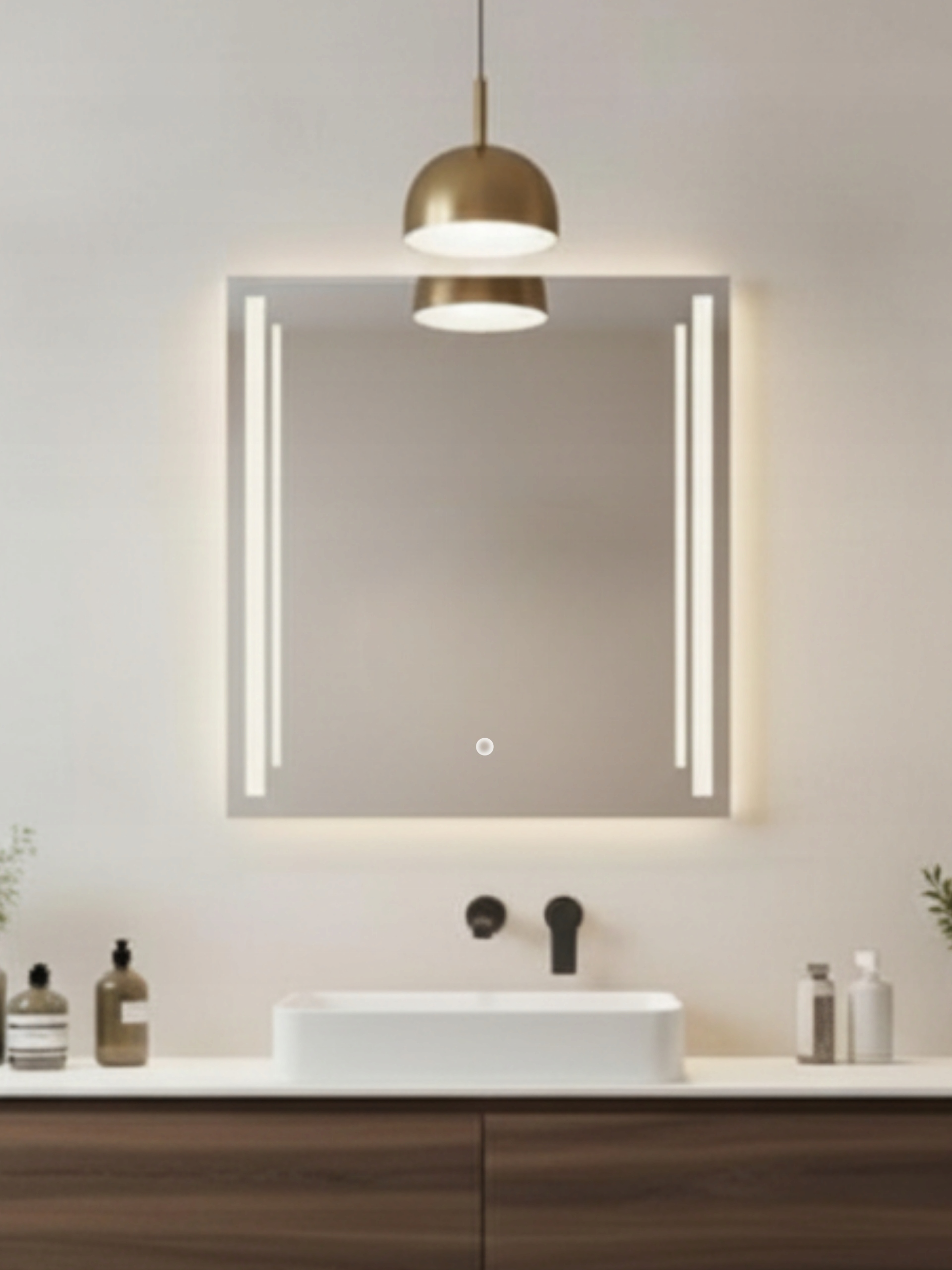 Zrcadlo Led Susanna 40x40 |Zapnuto Dotyk|3 Varianty Led| Vyrobeno v Pl| Do hotelu+