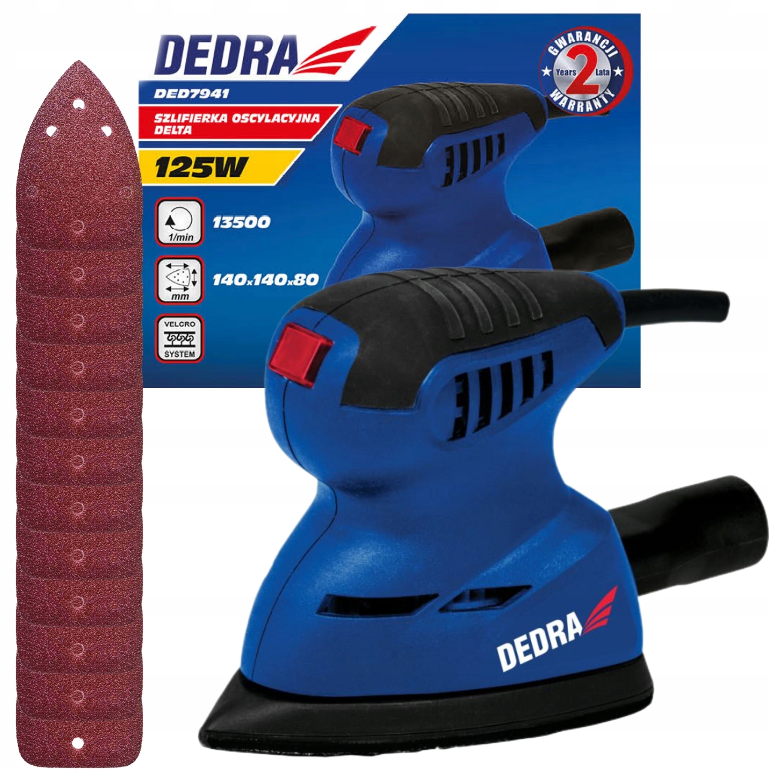 SZLIFIERKA OSCYLACYJNA 125W 230V ŻELAZKO RZEP Marka Dedra