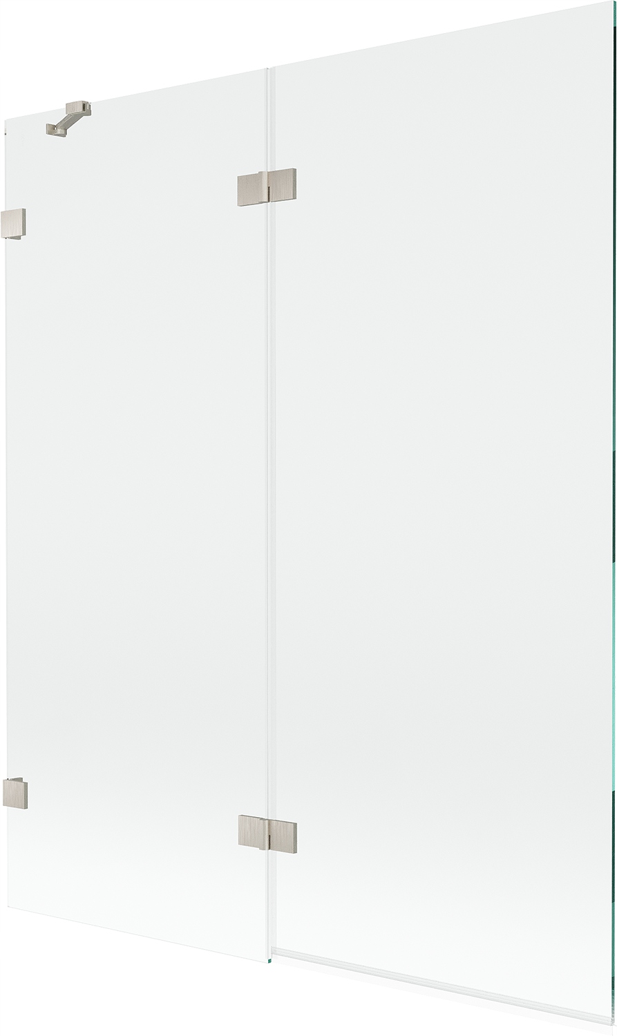 Mexen Lunar vanová zástěna dvoukřídlá levá 140 x 150 cm, transparentní, kar