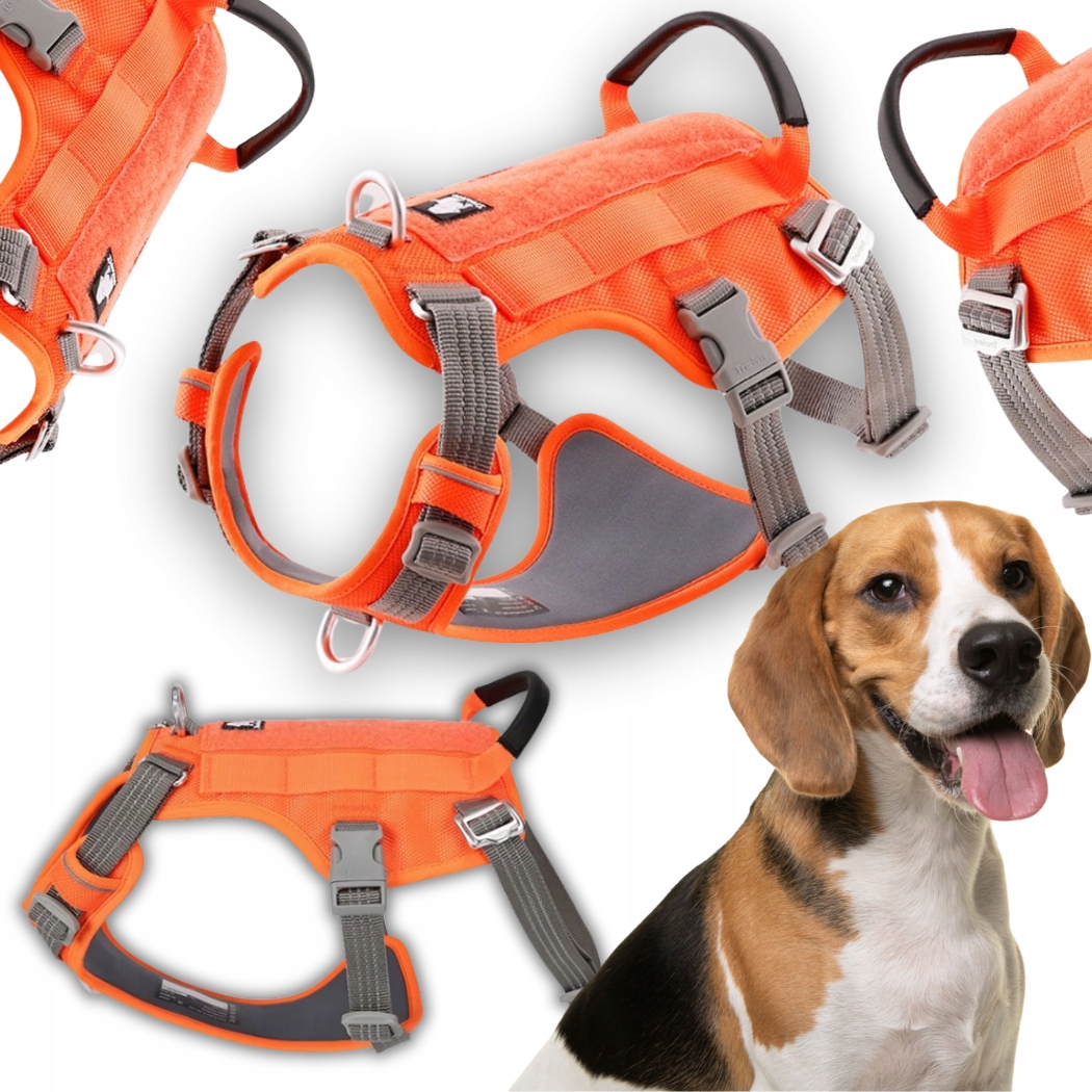 Levně Postroj Pro Psa Proti Úniku Reflexní Truelove Safe Hiking Oranžový M