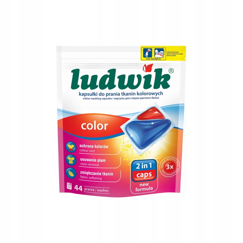 

Ludwik 2 In 1 Kapsułki Do Prania Color 44 szt