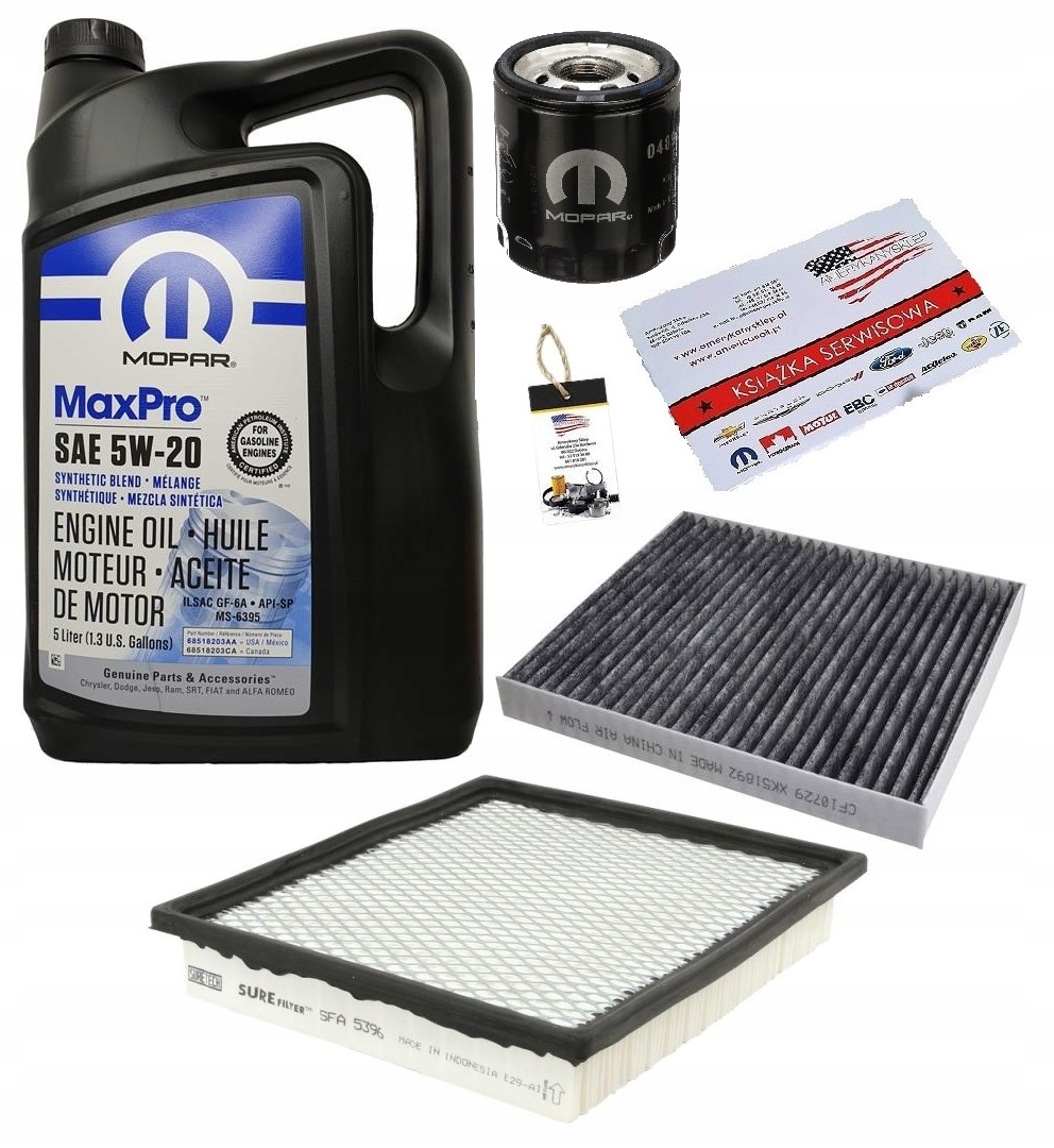MOPAR 5W20 + FILTRY DODGE AVENGER 2,4 08-14