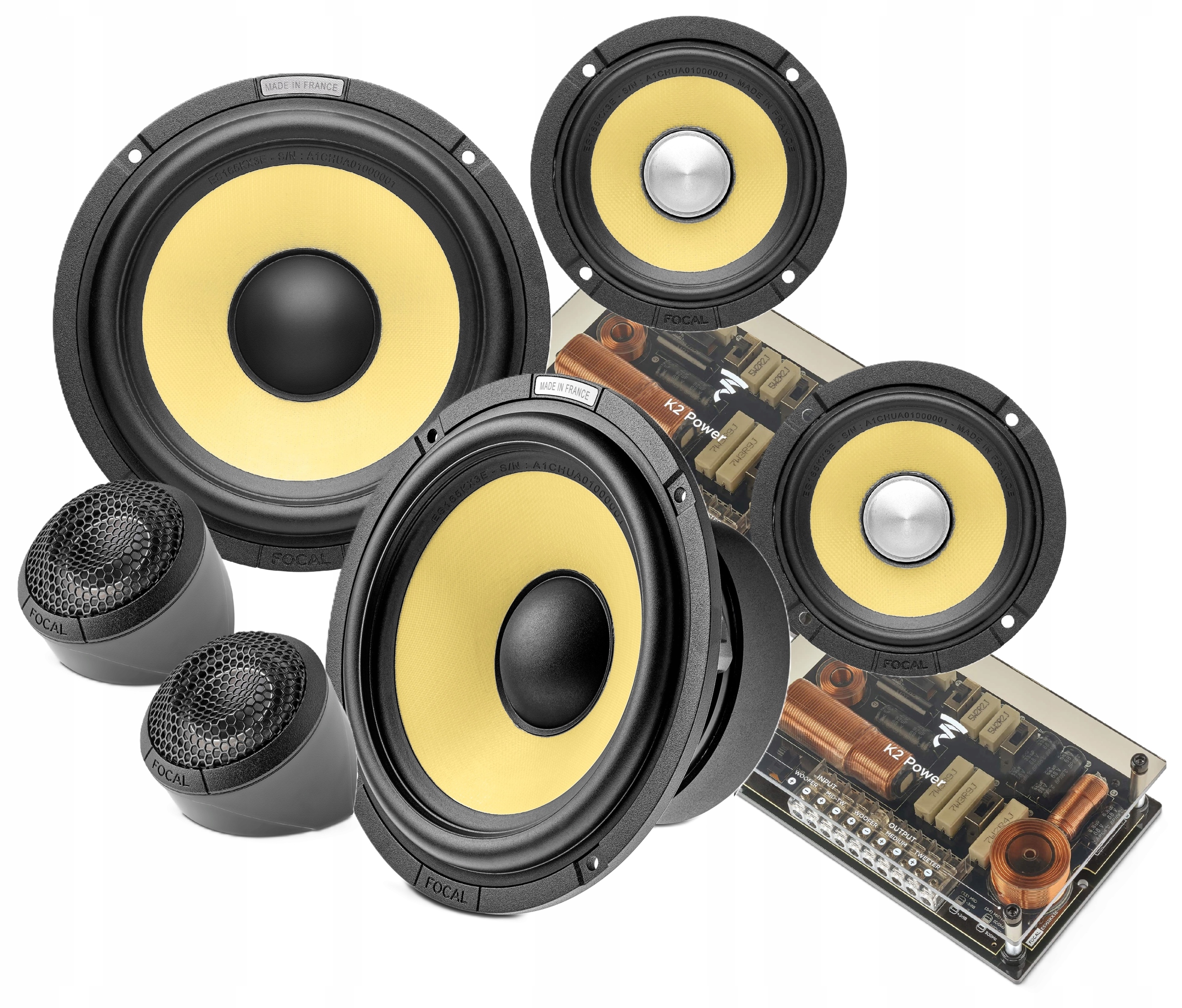 Głośniki samochodowe Focal Es 165 KX3E Zestaw Trójdrożny16,5 cm