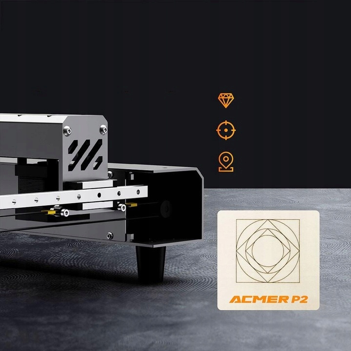 Grawer/ wycinarka laserowa ACMER P2 180W CNC 420*400mm + Air pompa 30L/MIN Producent Inna