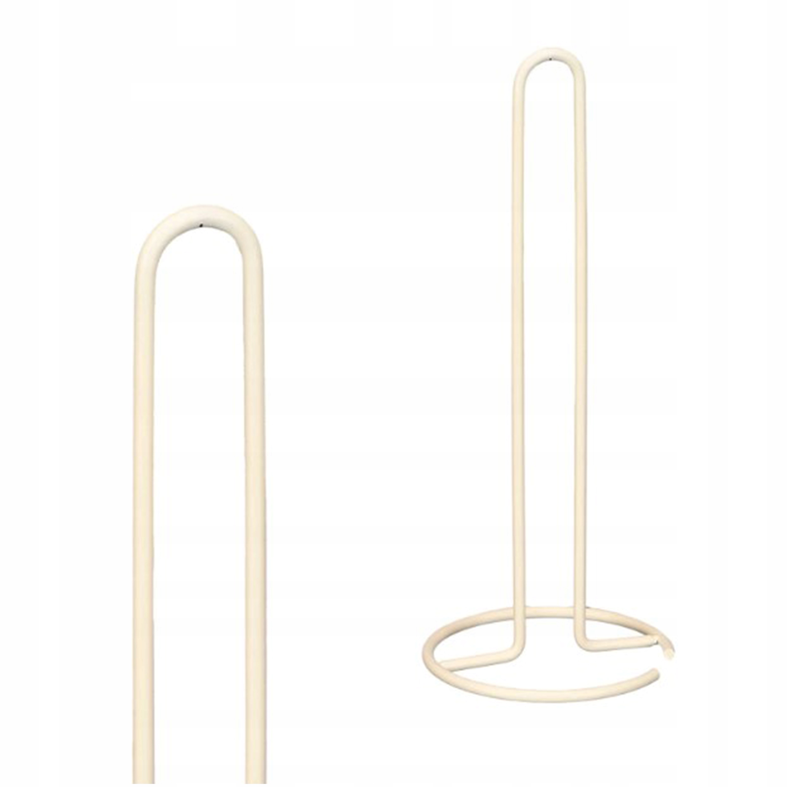 Stojan na toaletní papír kovový Bílý Držák na kuchyňskou roli ručník